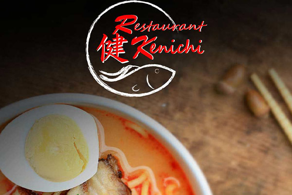 image of home page for restaurant kenichi website